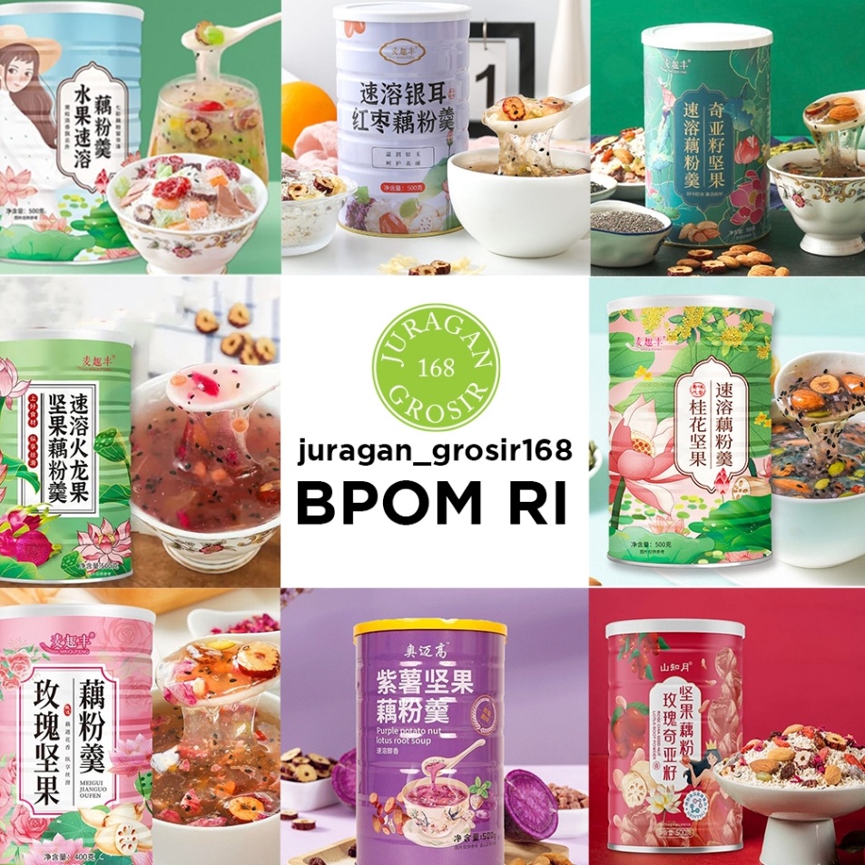 

Oufen OU FEN Lotus Root Powder Bubuk Akar Teratai Makanan DIET Healthy FOOD