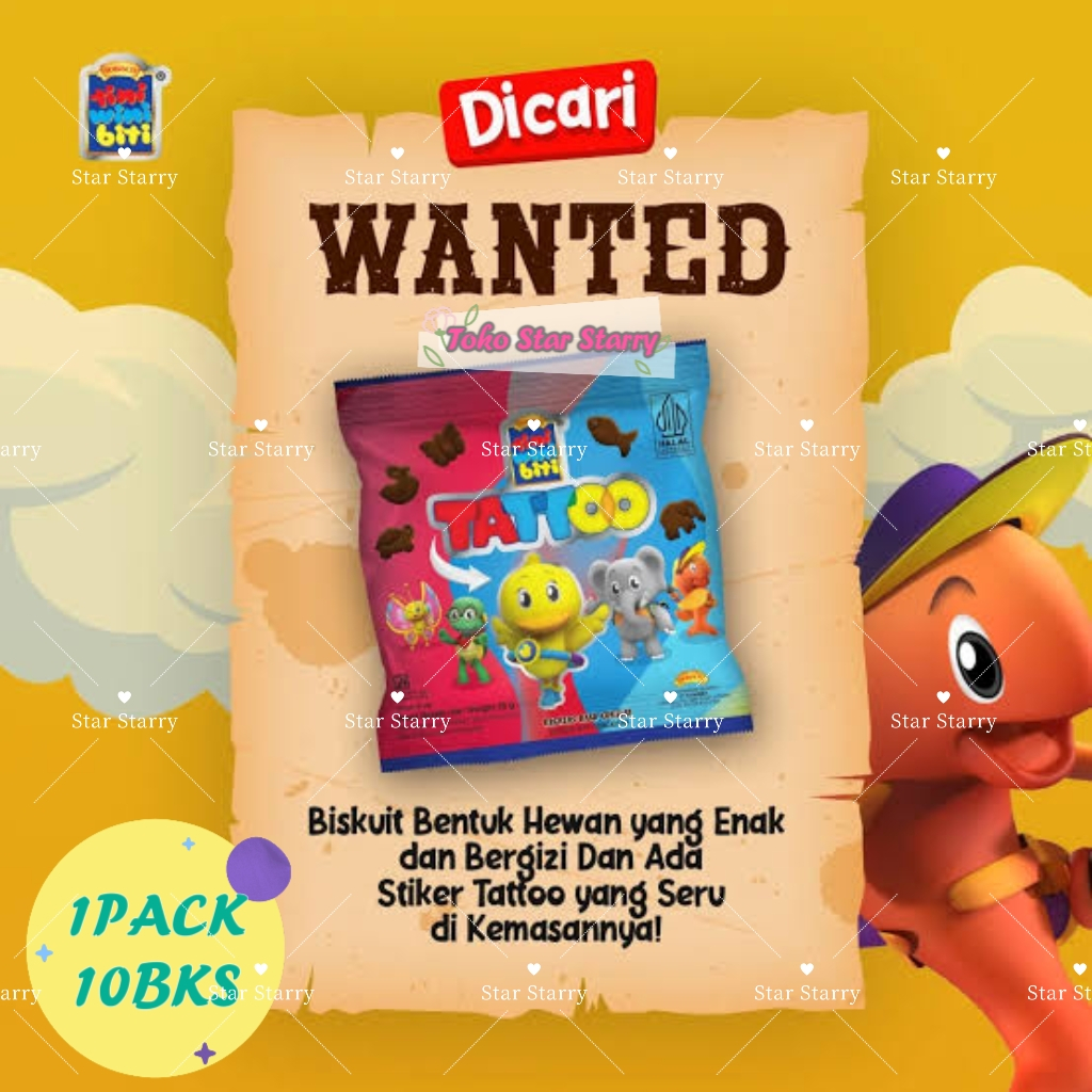 

[Per Renteng] 10Bungkus Tini Wini Biti Cokelat Tattoo - Netto 16gr Tiniwinibiti Per Renceng Snack Viral Halal MUI