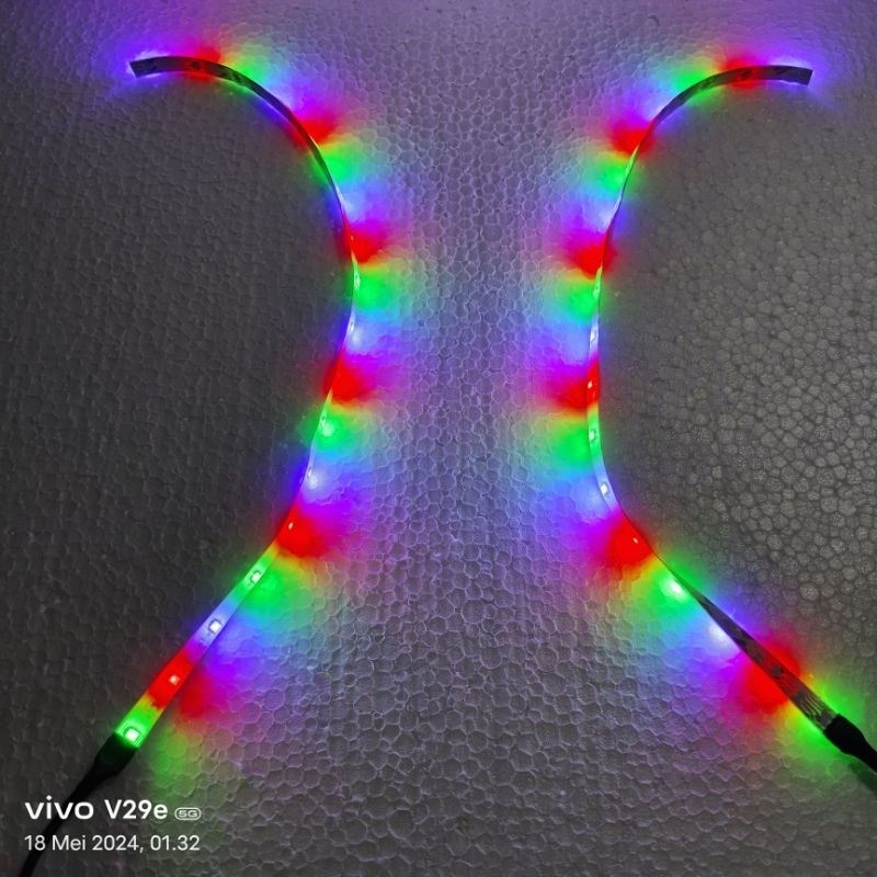 Lampu Variasi Motor Led Strip Rgb 12 volt Fleksibel Anti Air