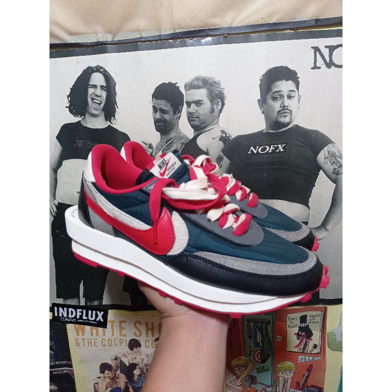 Nike LD Waffle Sacai Undercover Midnight Spruce University Red