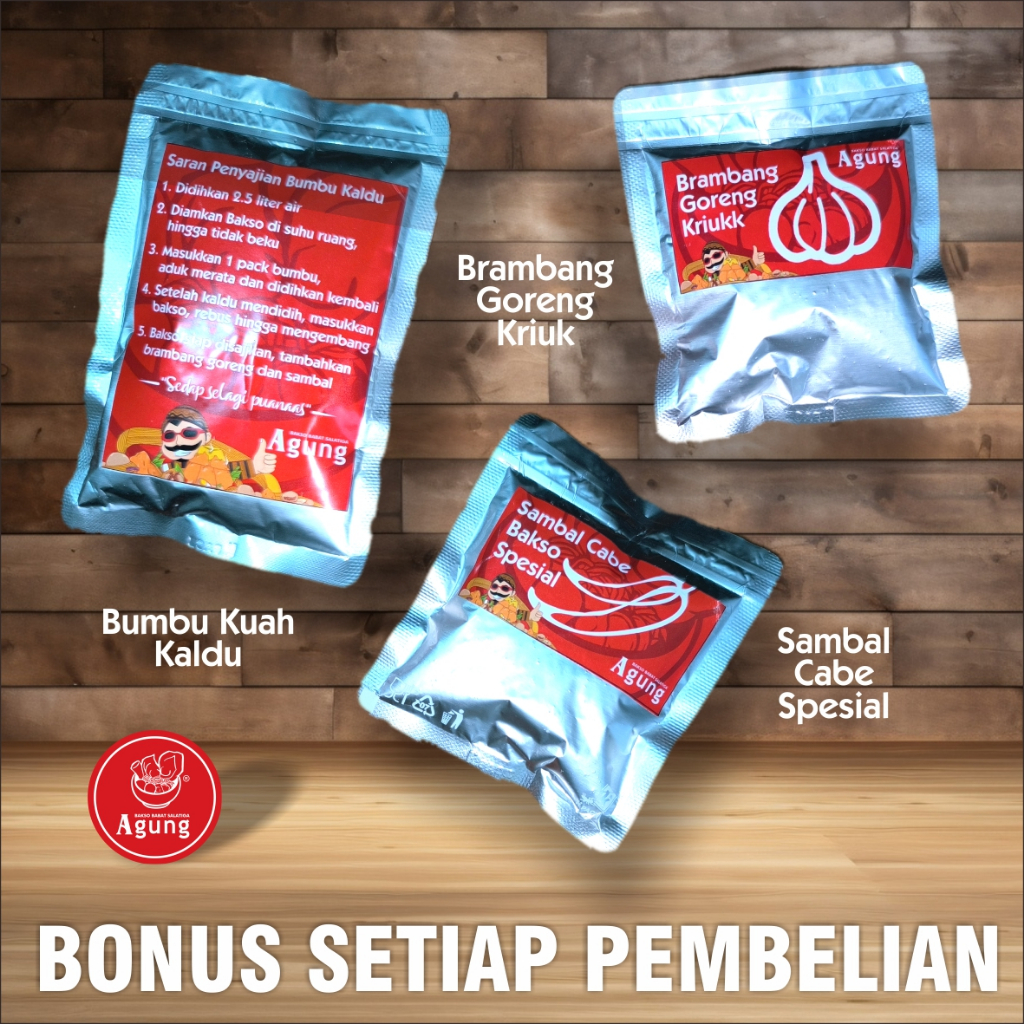 

Travel Pack Frozen Bakso isi daging wagyu gurih
