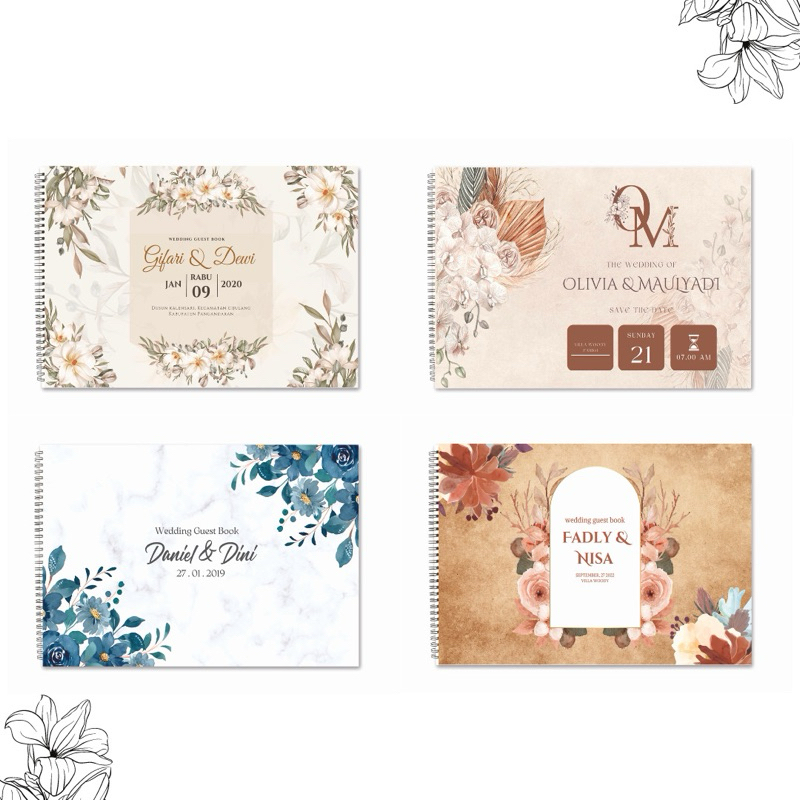 

BUKU TAMU PERNIKAHAN HARDCOVER TEBAL MEWAH WEDDING GUESTBOOK