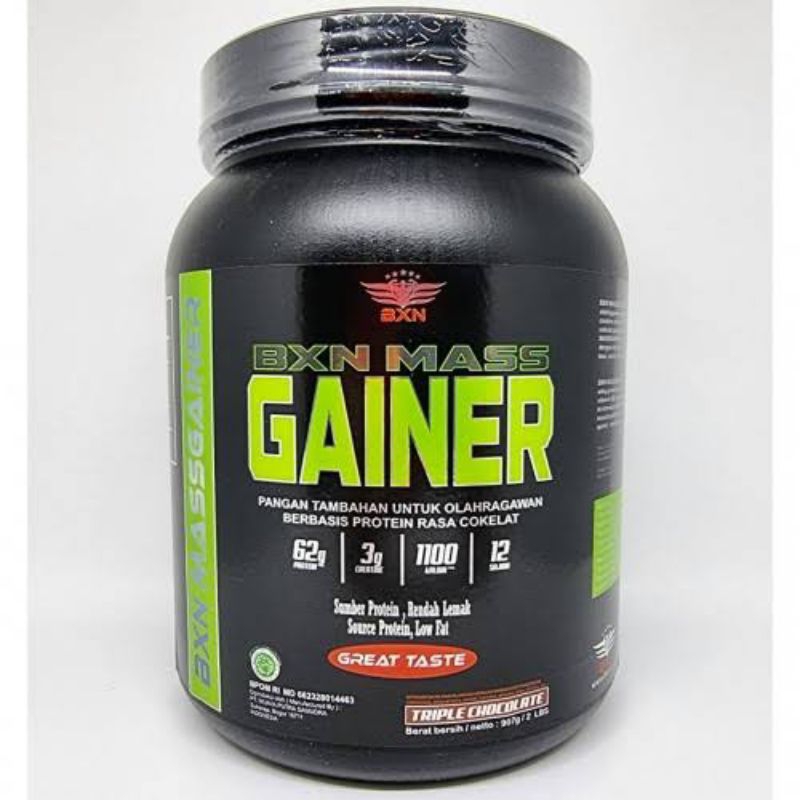 BXN Gainer 2 Lbs BPOM Susu Mass Gainer BXN Mass Gainer 2Lb Suplemen Fitness Gym Bulking Penambah Mas