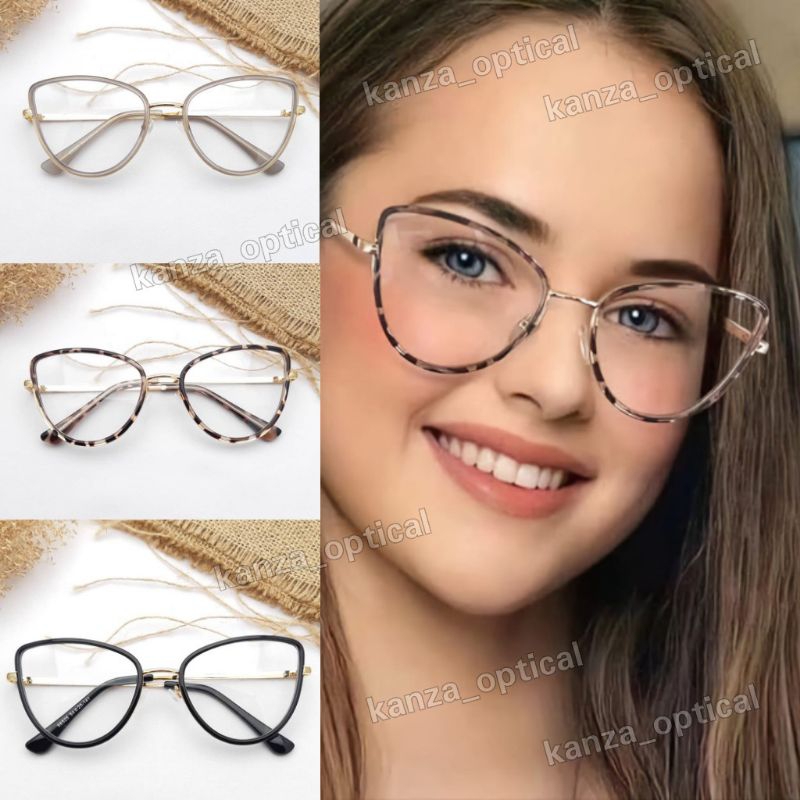 Kacamata photocromic cat eye wanita kacamata 98525 kacamata cat eye antiradiasi wanita kacamata fash