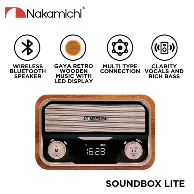 Nakamichi soundbox lite FM RADIO bluetoth 5.0 ORIGINAL 100%