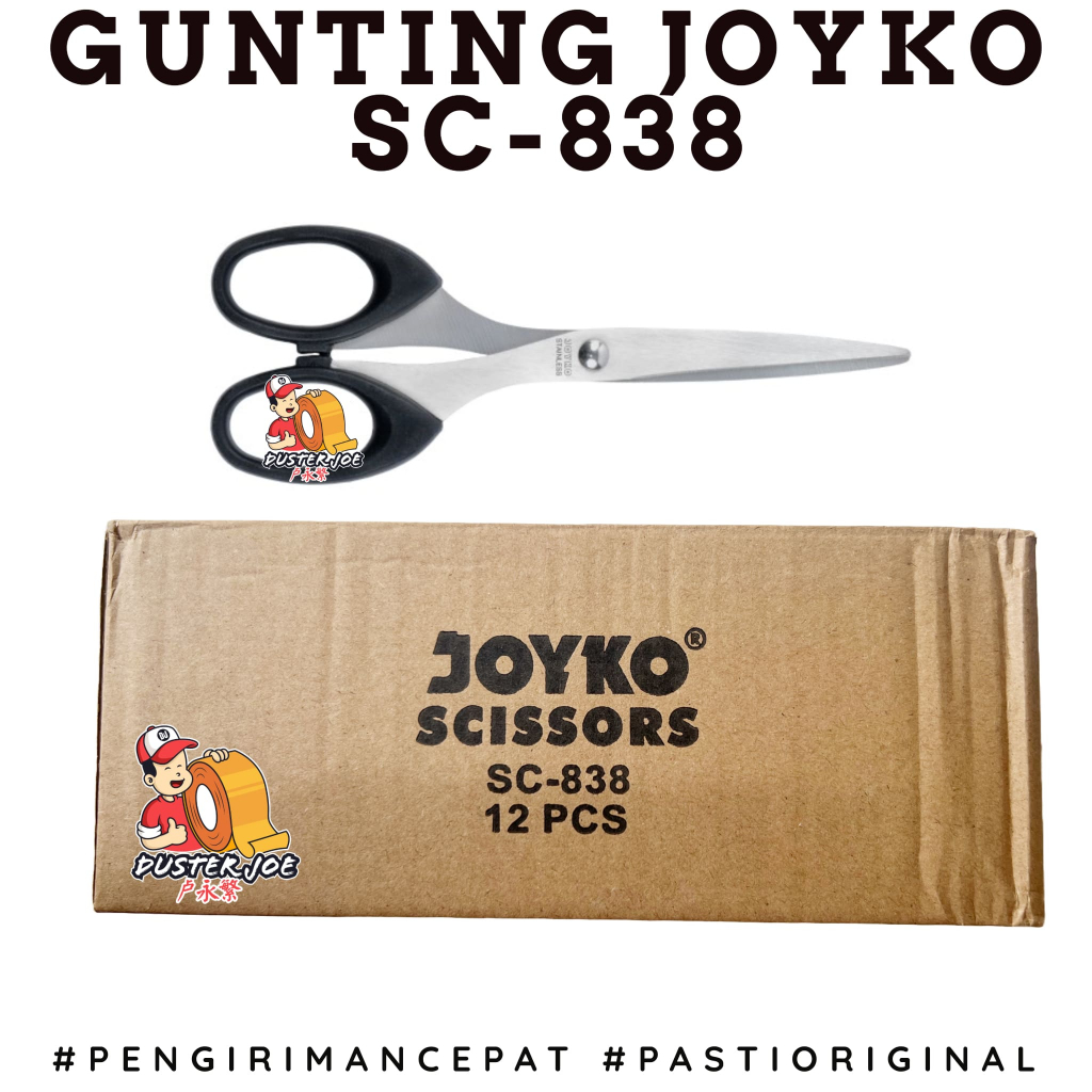 

[PER 1 PACK] Gunting JOYKO Sedang SC-838 (ISI 12 PCS)