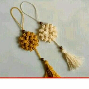 Tassel Tas Rajut/Keychain Rajut/Hiasan Tas Rajut/100% Handmade by Dewicacraft