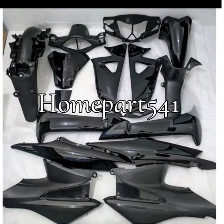 FULL SET BODY HALUS BODY KASAR SUPRA FIT NEW FIT X FIT S POLOS HITAM