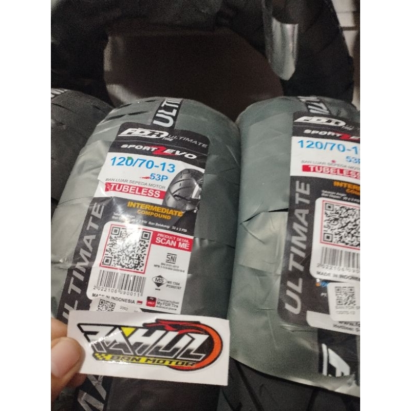 BAN FDR ULTIMATE SPORT ZEVO 120/70 RING 13 BAN DEPAN NMAX