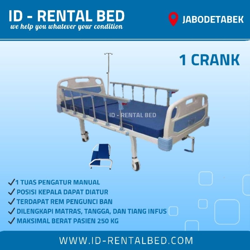 SEWA RANJANG PASIEN | BED PASIEN | TEMPAT TIDUR PASIEN 1 ENGKOL