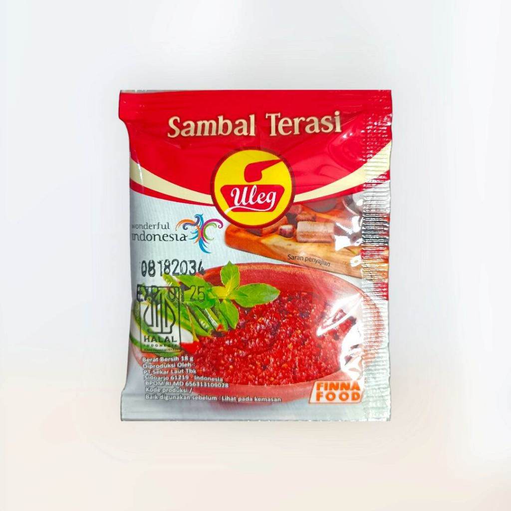 

Finna Sambal Uleg Terasi Sachet (Pack) Satuan
