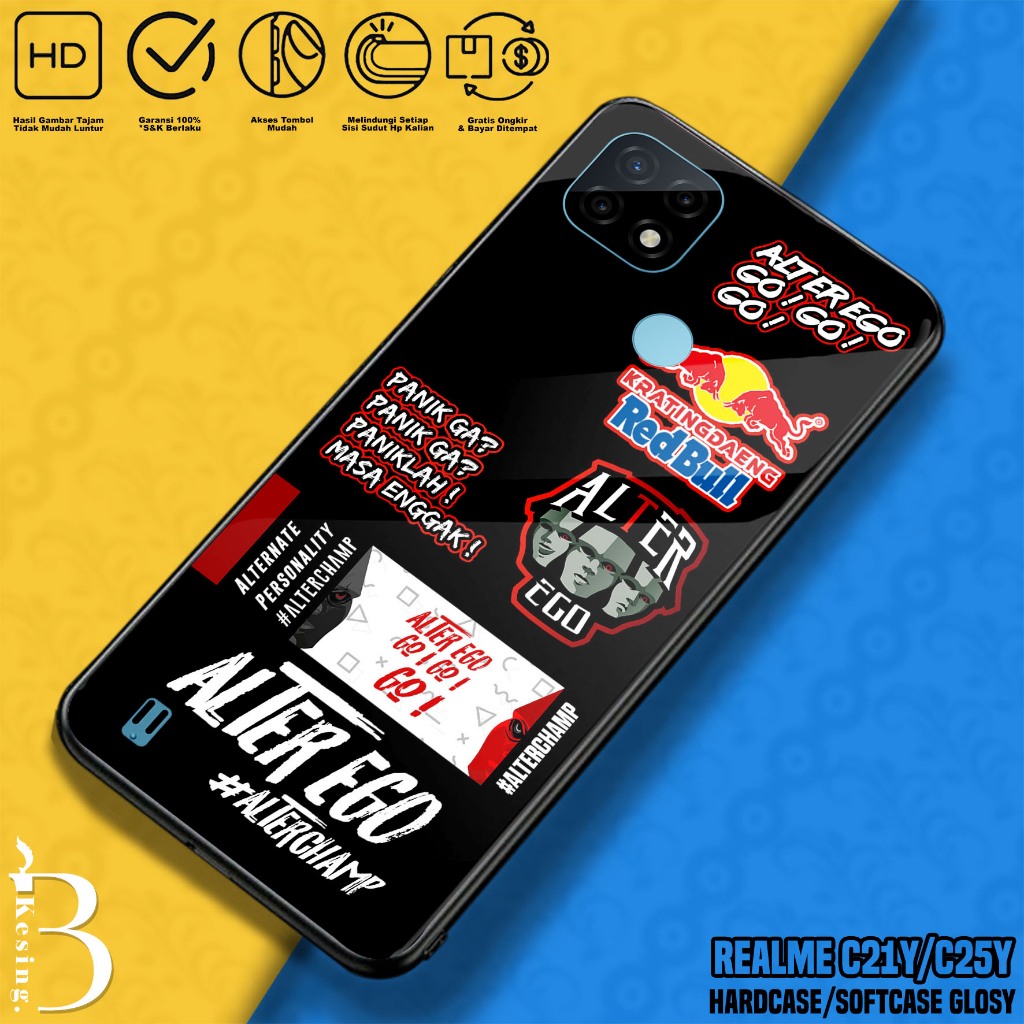 Case Realme C21Y / Realme C25Y - Casing Hp Realme C25Y / Realme C21Y Motif ESPRT - Silikon Hp Realme
