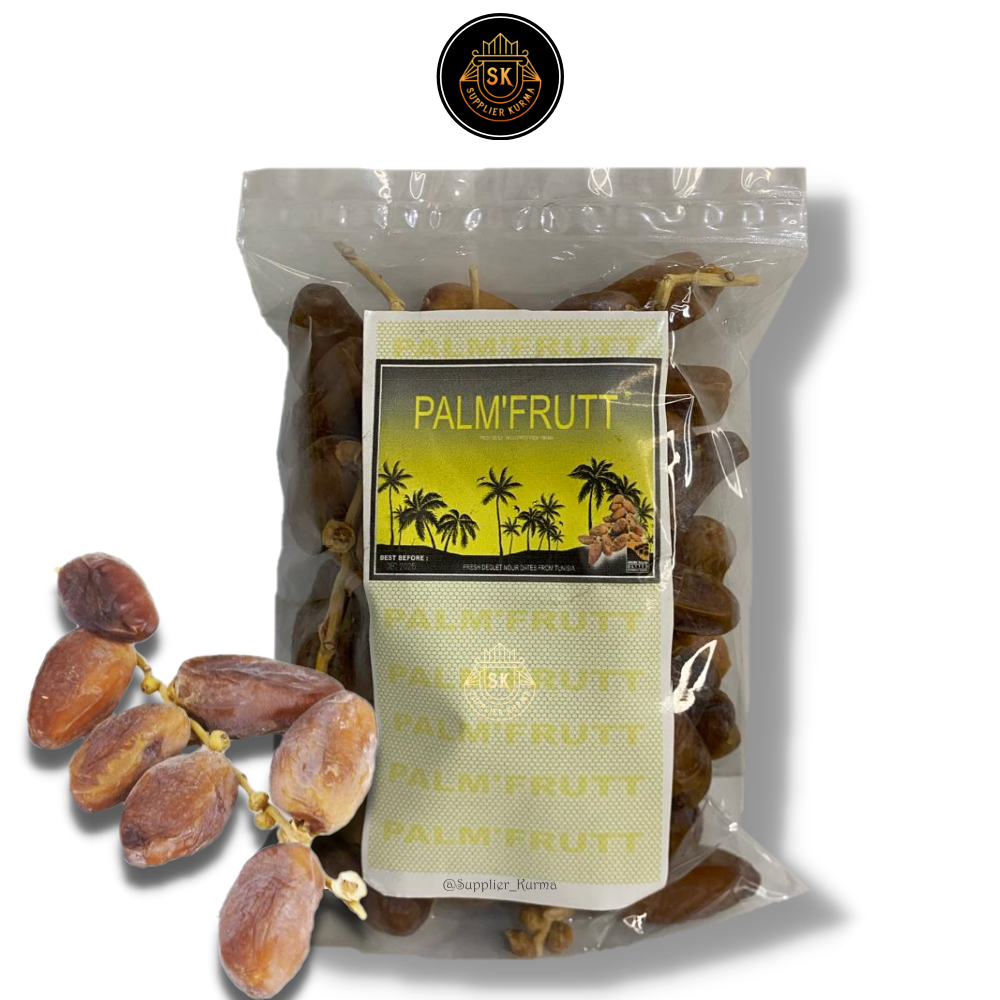 

KURMA PALM'FRUTT [1KG]/Kurma tunisia tangkai [KEMASAN PLASTIK]