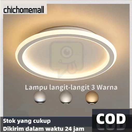 [CPD]3-color Lampu Plafon Minimalis Lampu lingkaran Untuk Dekorasi Kamar lampu gantung dekorasi pelaminan lampu