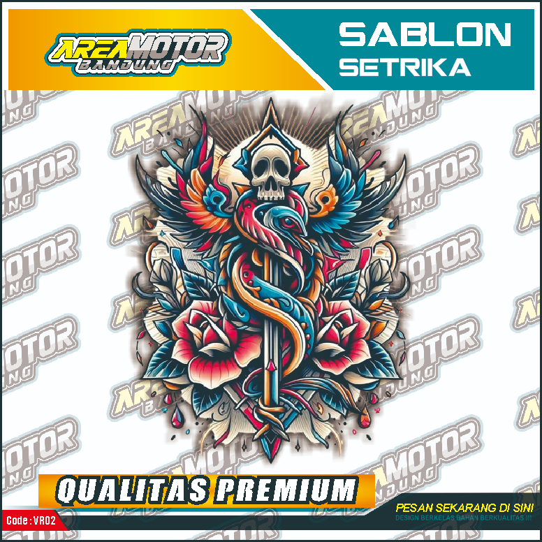 

Print sablon DTF/cetak sablon DTF/sablon setrika siap press 1 sisi KODE C18 Uk A4 / A3