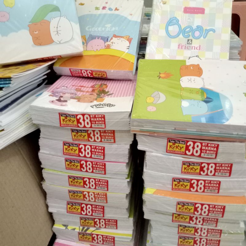 

BUKU TULIS KIKY WARNA 38 L