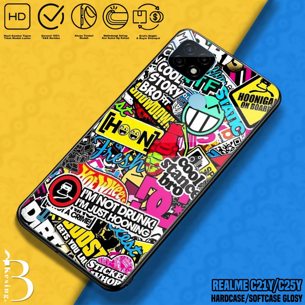 Case Realme C21Y / Realme C25Y - Casing Hp Realme C25Y / Realme C21Y Motif GRAFF - Silikon Hp Realme