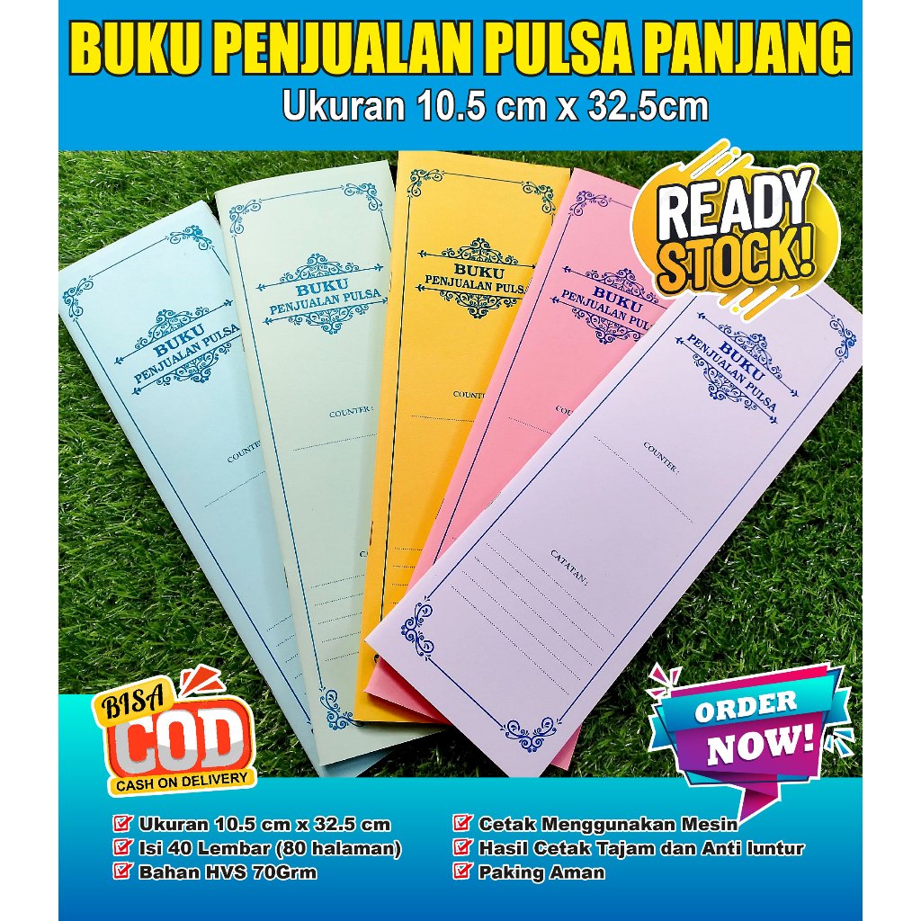 

BUKU PENJUALAN PULSA | BUKU KONTER