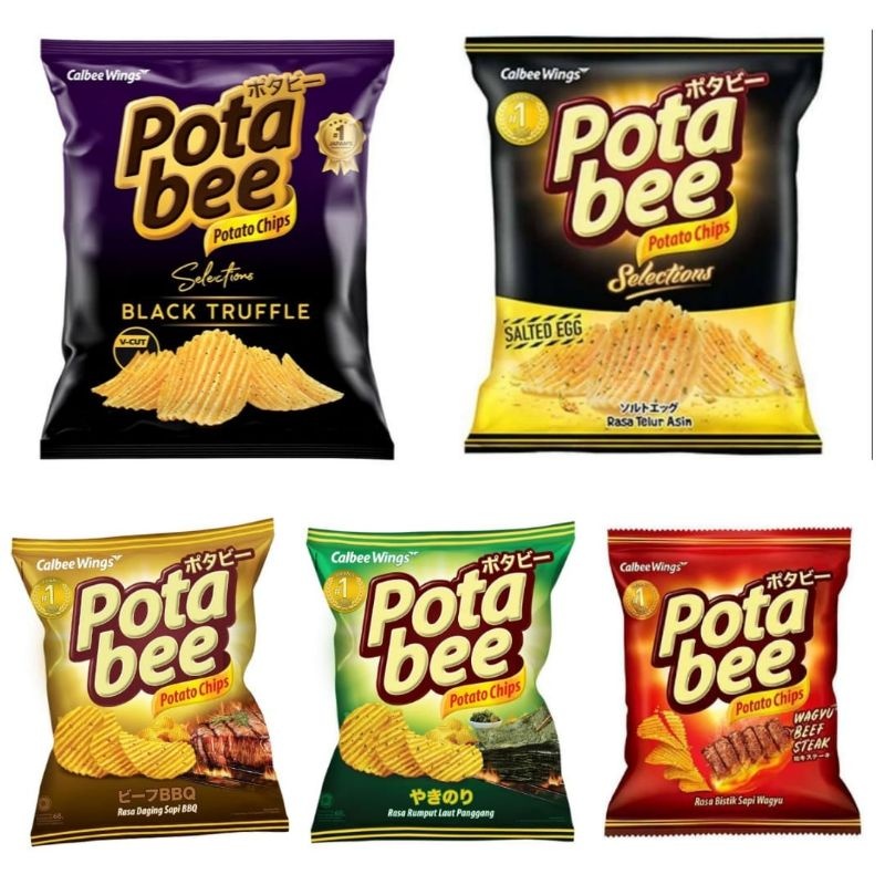 

Sekar_Shop07 Potabee Potato Chips Rasa Daging Sapi Bbq 68Gr