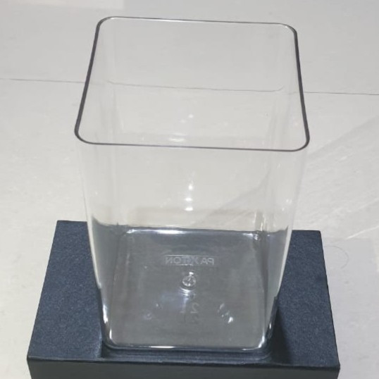 Toples Ikan Cupang Akrilik Kotak 2L - Toples Mika 2 liter - Paxton