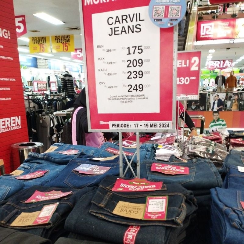 CARVIL JEANS CELANA PRIA