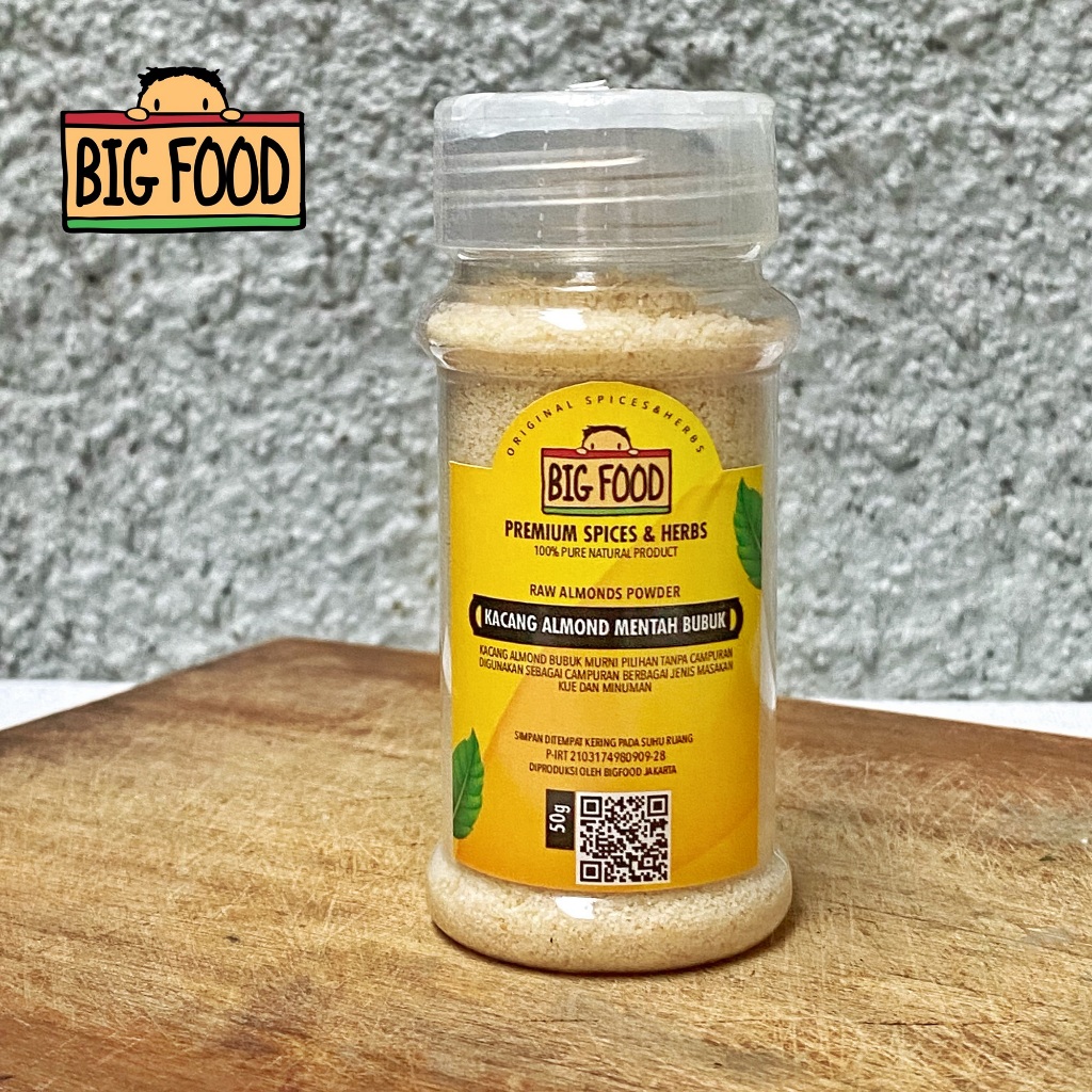 

Big Food Kacang Almond Bubuk Mentah 50 gram