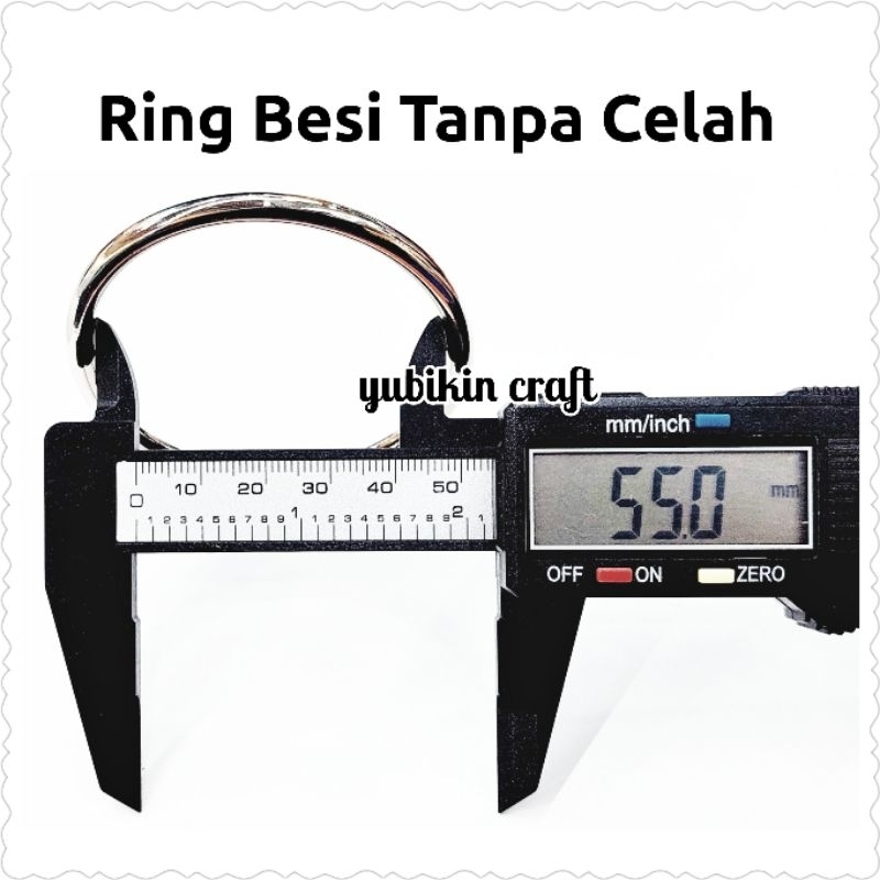 1 Piece Ring Besi Bulat Tanpa Celah 5,5cm Tebal 4,2mm Warna Silver Anti Karat. Cocok untuk Gendongan