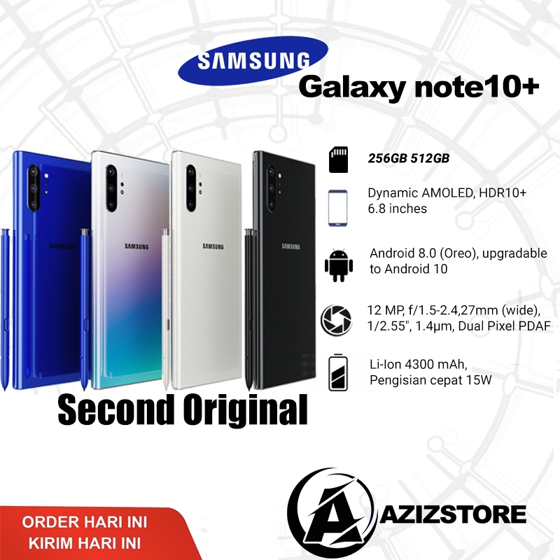 ［Sinyal Permanen］Samsung Note10+ Samsung Note10 Plus 5G Handphone 5G Second Original 100% Like New