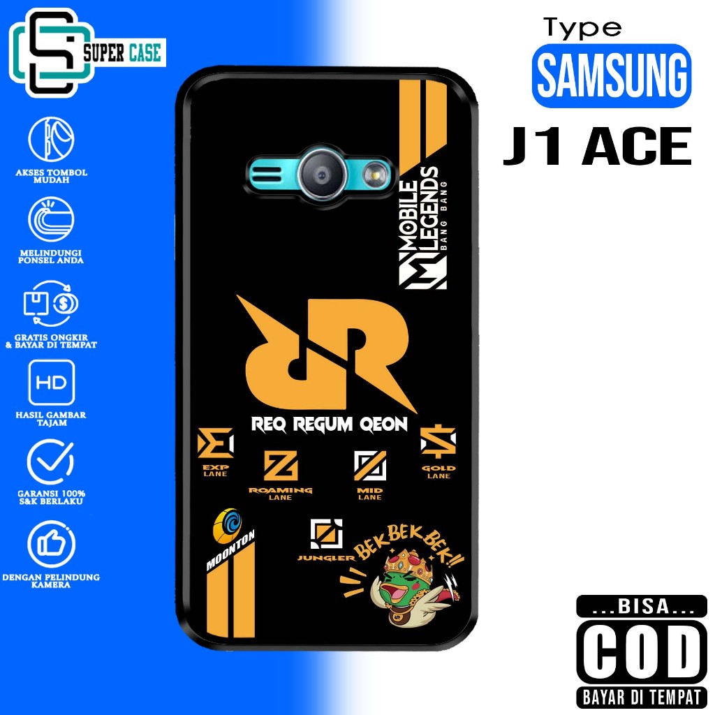 Case SAMSUNG J1 ACE SuperCase Motif [ RRQ ] Casing Terbaru Softcase Hardcase glossy kaca Bisa COD