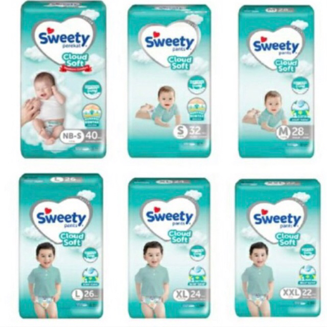 Sweety Silver Pants - Popok Bayi Sweety