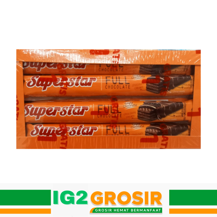 

Superstar Wafer Full Chocolate 1 Box isi 20 pcs