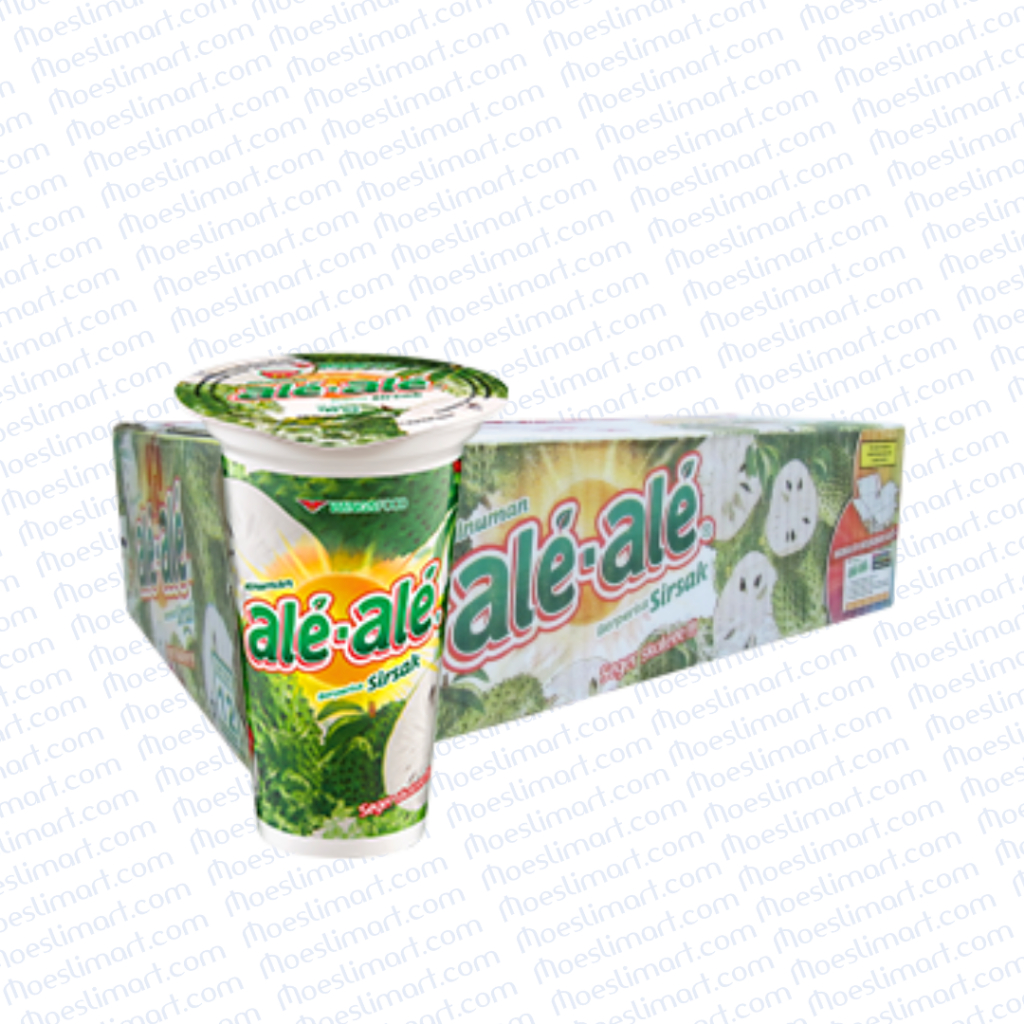 

Ale-ale Jus Sirsak Cup 180 ml Dus isi 24 cup