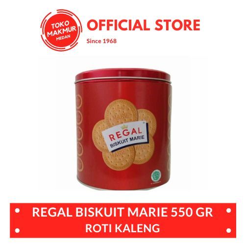 

BISKUIT MARIE REGAL KALENG 550 GR - ROTI KALENG