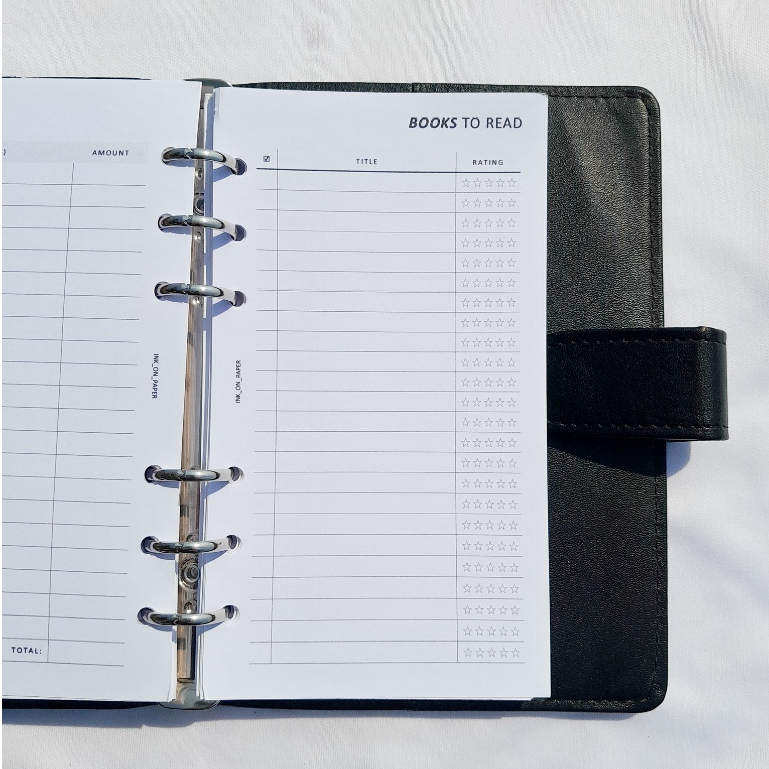 

A6 - Reading List, Reading Journal, Books to Read, Book Notes, Book Review, Bookish Planner by INK_ON_PAPER