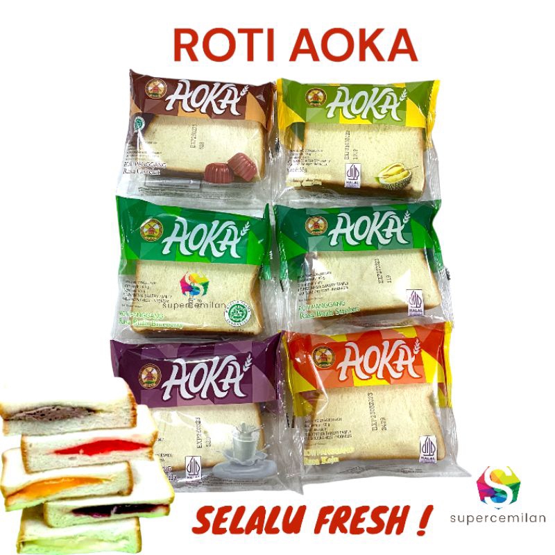 

roti aoka dengan berbagai macam macam rasa