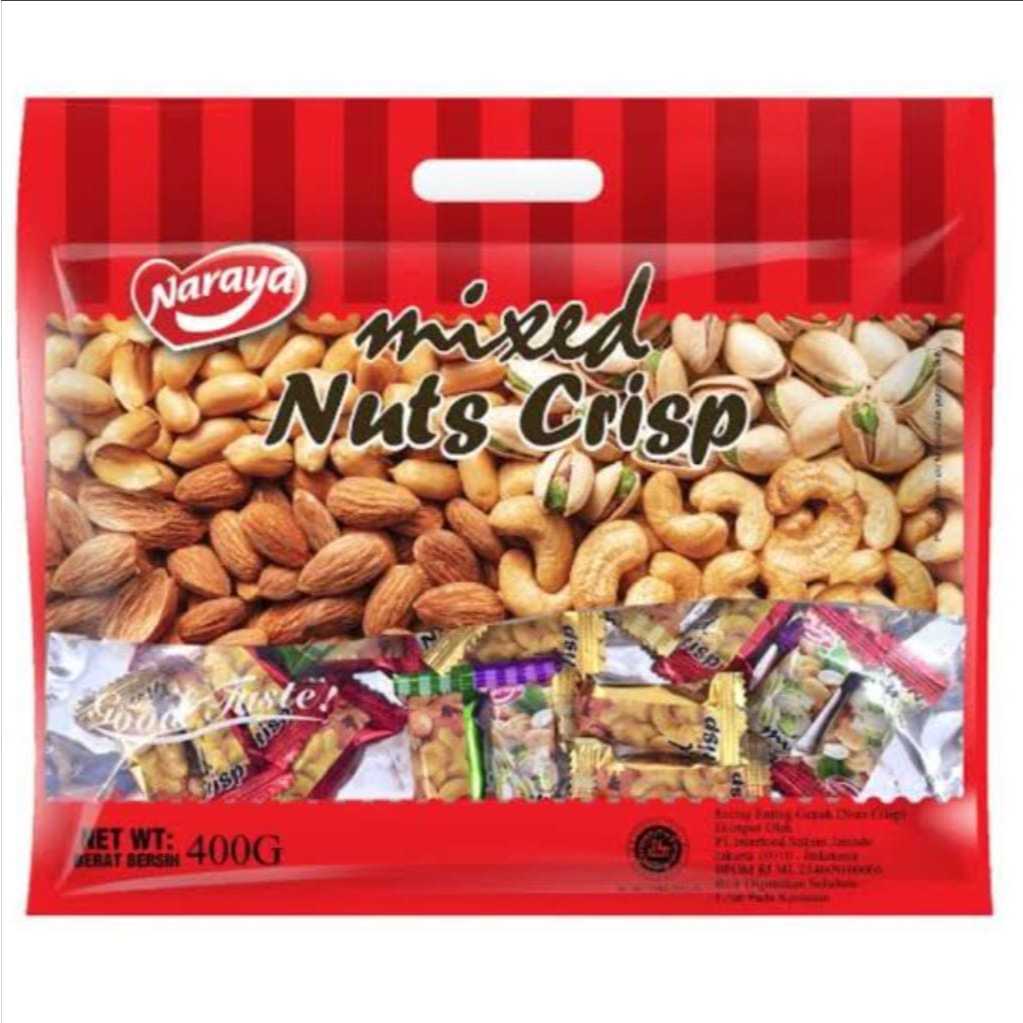 

Naraya Mixed Nuts Crisp 400g / Naraya Kacang Mix Import Crispy Nuts 400g