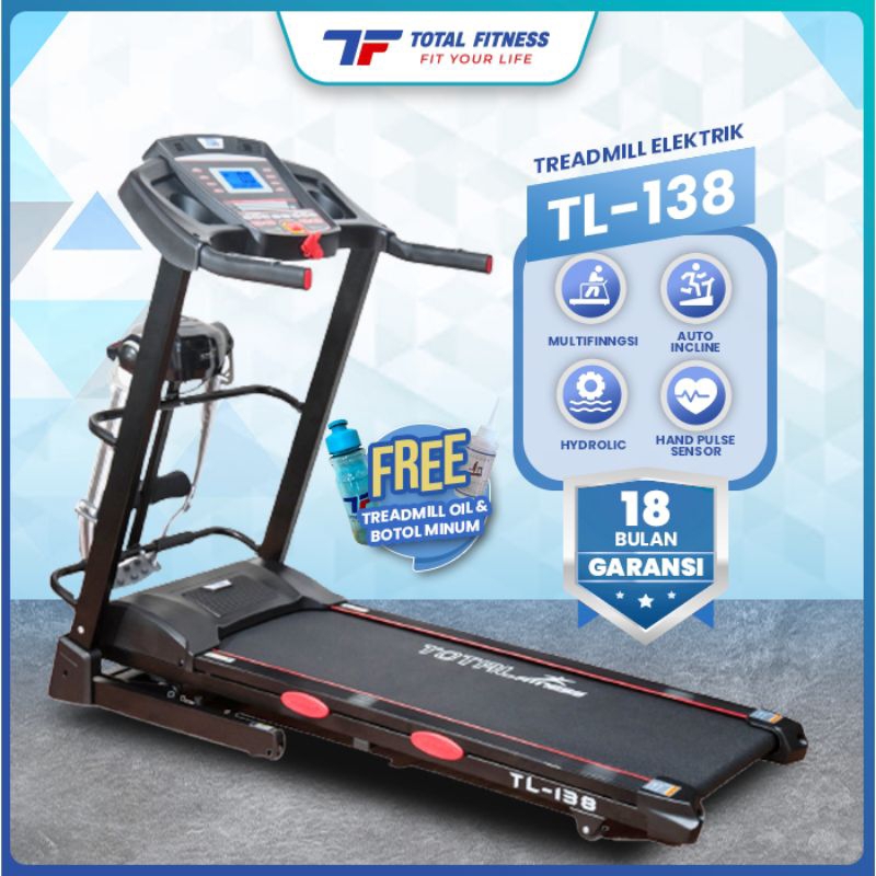 Treadmill elektrik TL 138 incline Total Fitnes