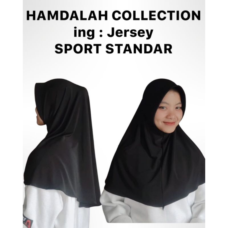 Hijab sport || jilbab olahraga / jilbab bergo Jersey premium / jilbab sport warna lengkap