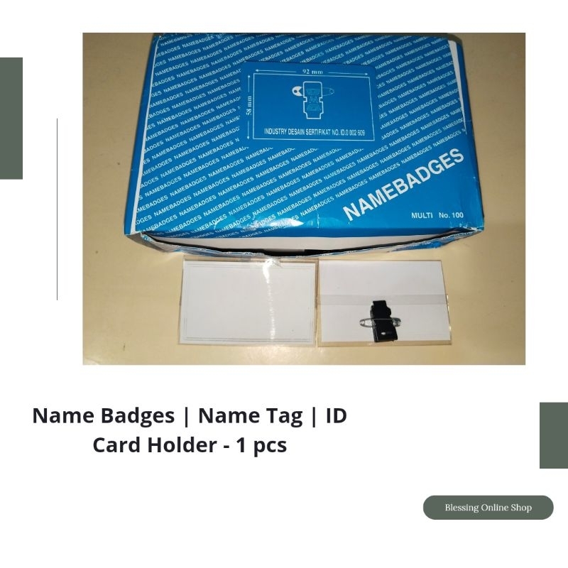 

Name Badges | Name Tag | ID Card Holder - 1 pcs