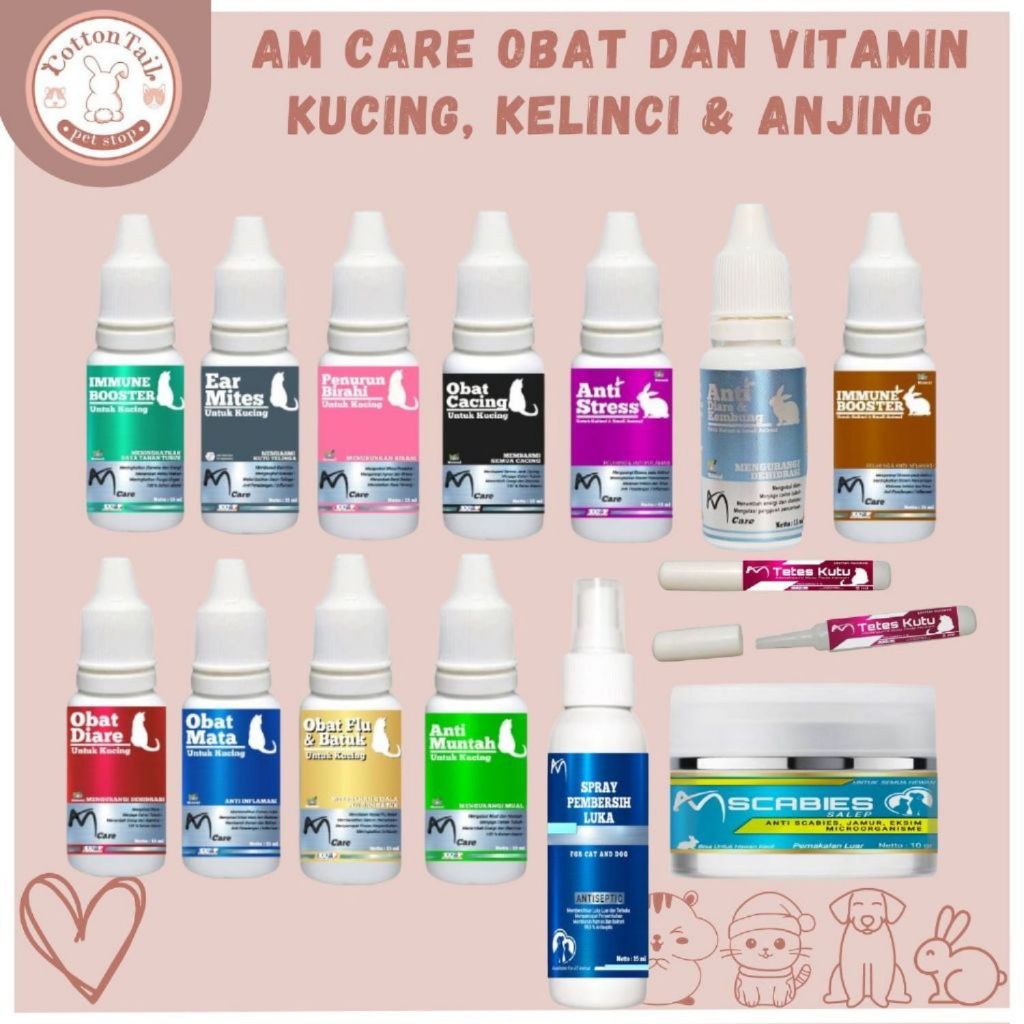 AMcare OBAT & VITAMIN KUCING KELINCI ANJING - OBAT & VITAMIN KUCING ANJING KELINCI AM Care