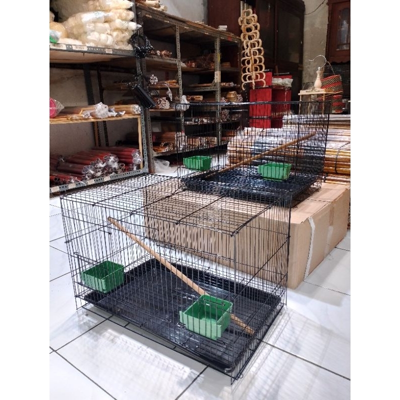 Kandang Ternak Kenari Besi Lipat Ukuran Medium Umbaran Ternak Kenari DLL