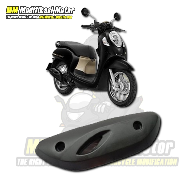 Cover Knalpot Scoopy 2023 Tameng Knalpot Scoopy 2023 Tutup Knalpot Scoopy 2023 Prestige 2020 - 2024