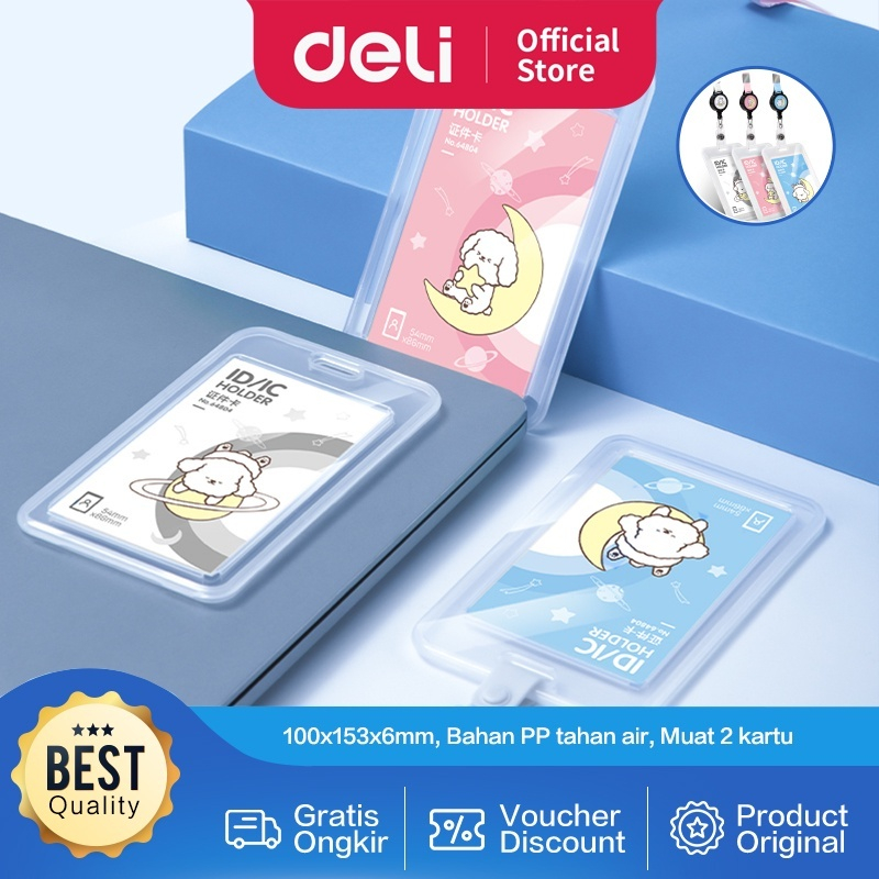

Name Tag Kartu Tanda Pengenal Motif Doodle/Name Tag/ Lanyard Bisa Ditarik 64804 / 64805