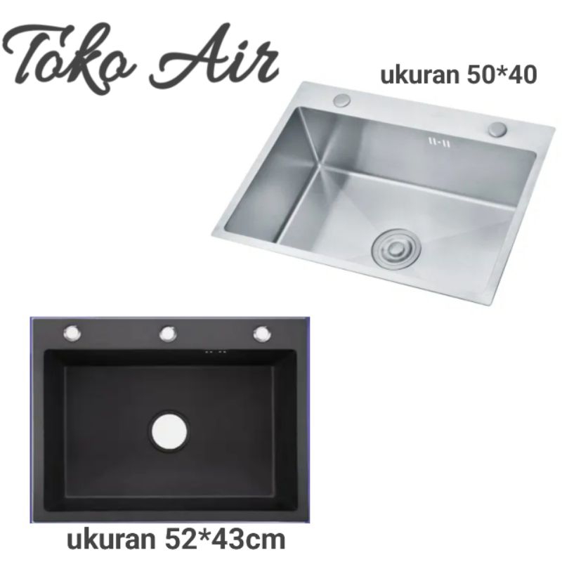 Sink Minimalis Sink Kotak Tempat Cuci Piring 1 lubang