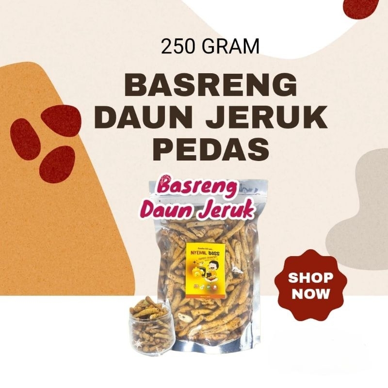 

BASRENG PEDAS DAUN JERUK 250 GRAM - CEMILAN SNACK KEKINIAN
