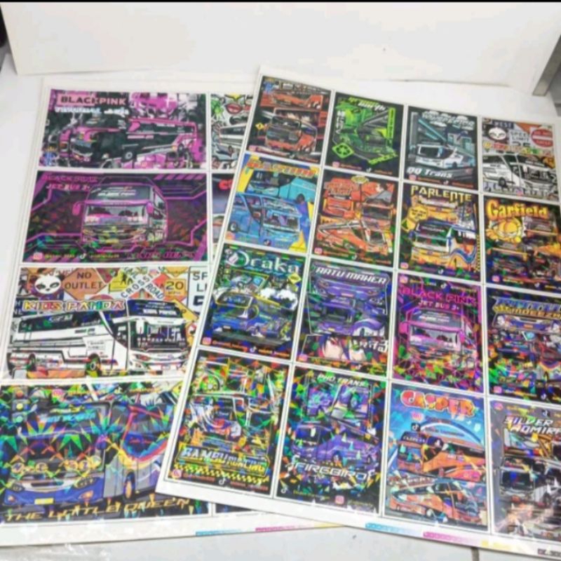 

0Stiker Bis Terbaru Bahan Hologram berkilau 40×25cm