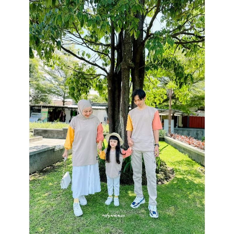 Refywan Set couple series / kaos couple / kaos anak / kaos dewasa /kaos oversize couple / family set