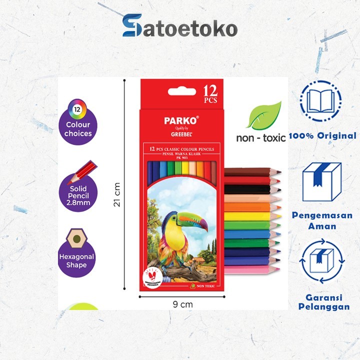 

Pensil Warna Parko 12 Warna
