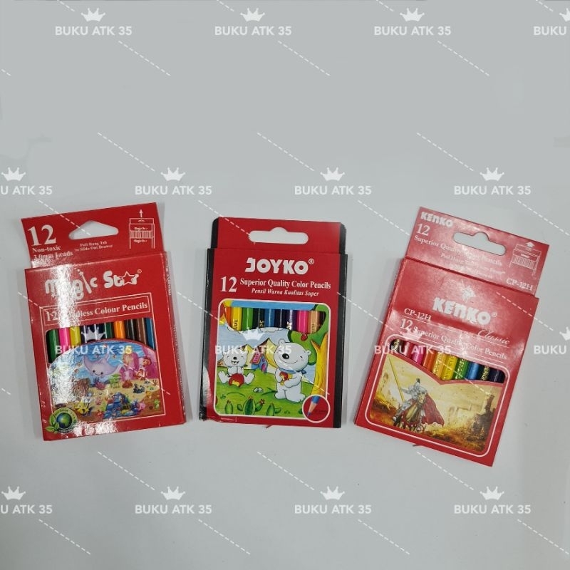 

Pensil Warna / Pulas Murah Pendek 12 warna