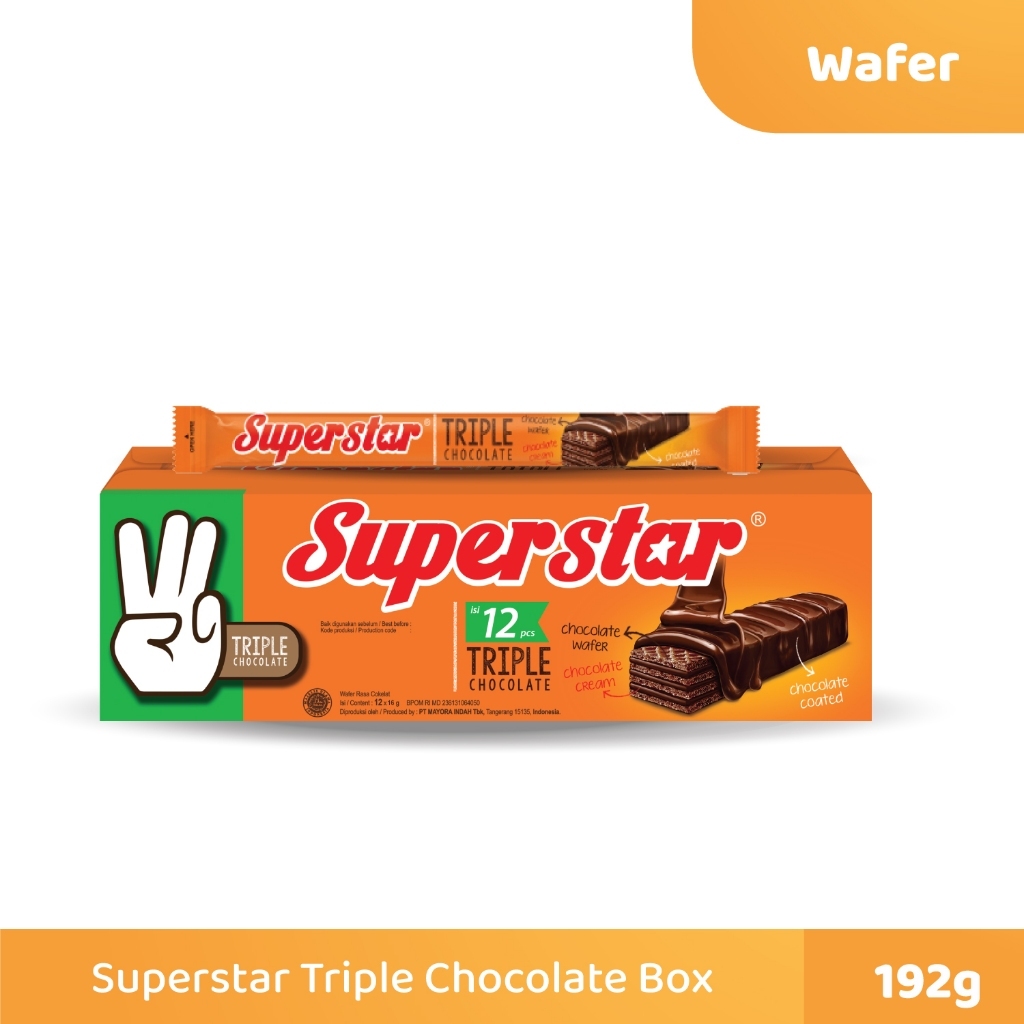 

Wafer Superstar Triple Chocolate Box